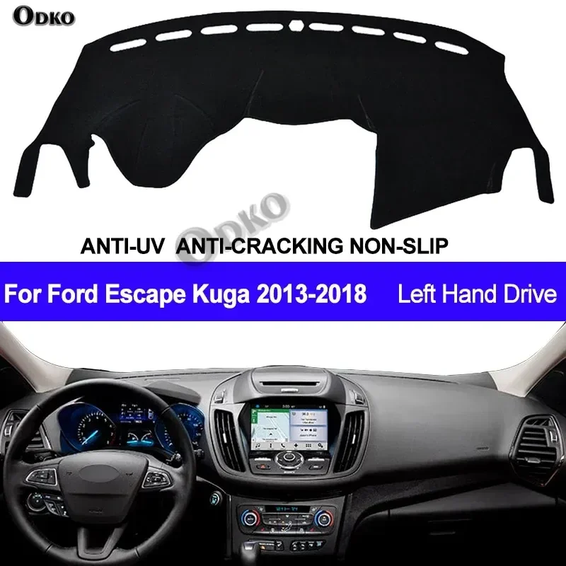 

Car Dashboard Cover Dash Mat Dash Board Pad Carpet Dashmat Anti-UV For Ford Escape Kuga 2013 2014 2015 2016 2017 2018