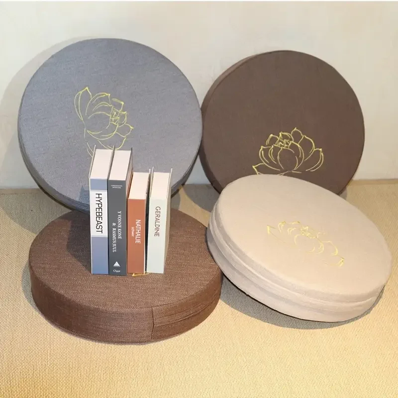 40X6CM اليوغا التأمل الكتان وسادة الصلب لوتس الملمس التأمل وسادة مسند الظهر وسادة حصير حصيرة للإزالة قابل للغسل #2