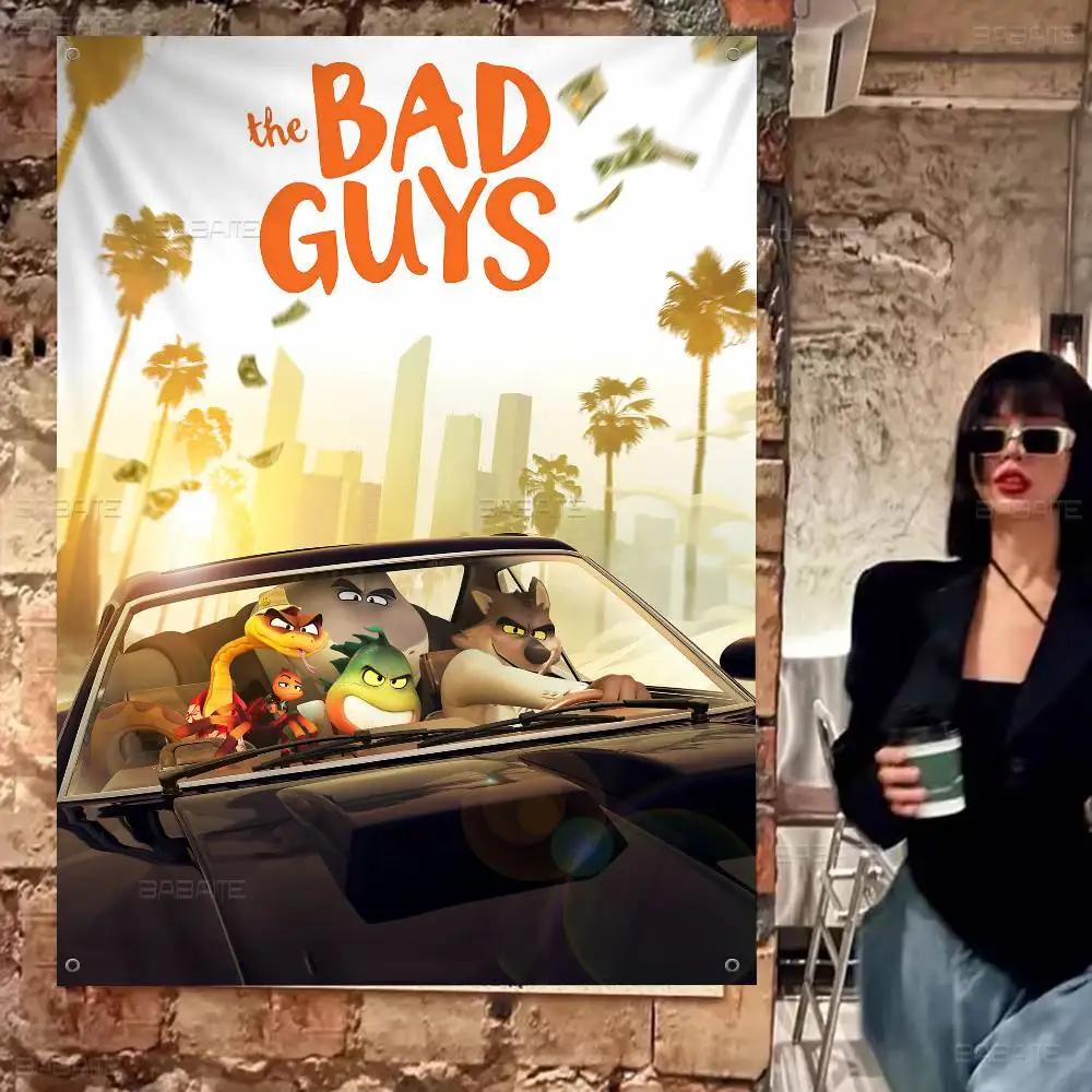 لافتة حفلات شركة The Bad Guys 2 ذات الطباعة المتقدمة للإعلان التجاري
