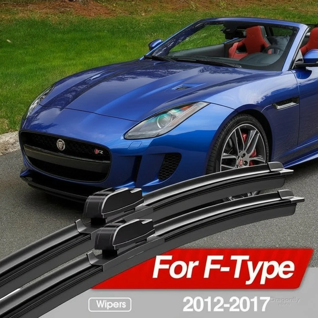

For Jaguar F-Type F Type X152 2012-2017 Front Windshield Wiper Blades 2pcs Windscreen Window Accessories 2013 2014 2015 2016