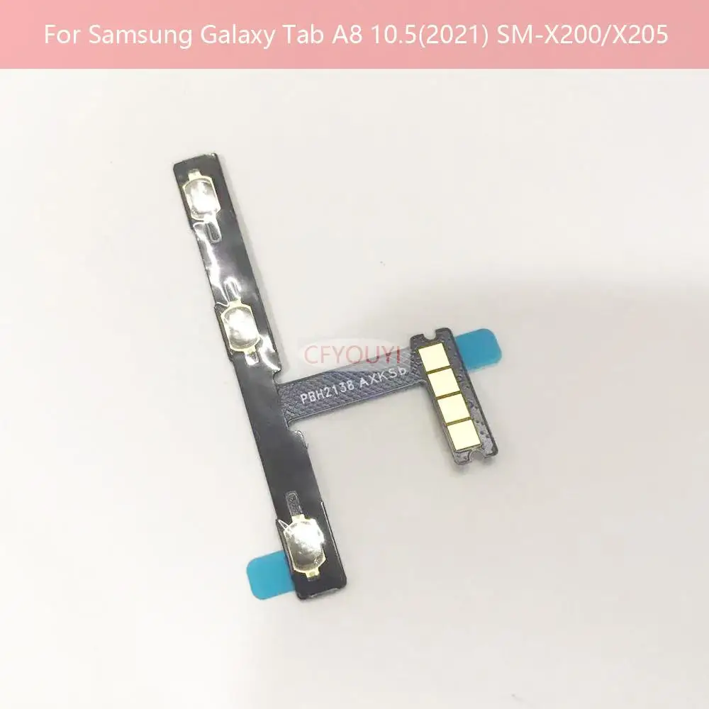 

For Samsung Galaxy Tab A8 10.5 2021 SM-X200 X205 Power Button & Volume Button Flex Cable Replacement PaRT