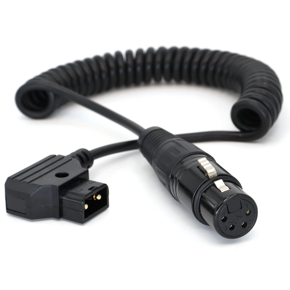 DTAP to XLR 4pin Female for SONY Power Cable, TVLIGIC Atomos Monitor, Camera Blackmagic URSA Mini Pro12k Power Cord