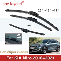 Voor Kia Niro 2016-2021 Voor Achter Ruitenwisserbladen Borstels Cutter Accessoires J Haak 2016 2017 2018 2019 2020 2021