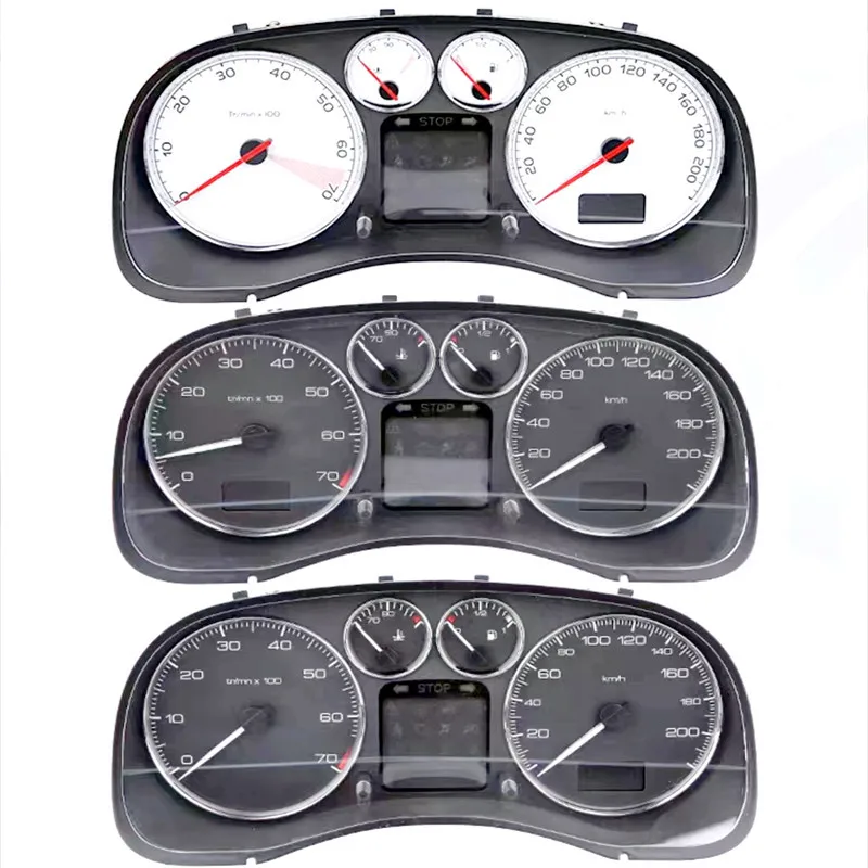 

For Peugeot 307 Instrument Assembly Logo 307 Instrument Cluster Odometer Front Cover 1pcs
