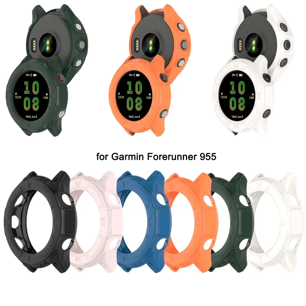 

Soft TPU Case Cover For Garmin Forerunner 955 Solar Slim Watch Screen Protector