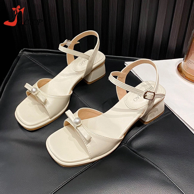 النساء الصنادل حزام الكاحل ساحة تو كعب عالي مكتنز أنيقة المفتوحة تو السيدات Sandalias الجنية أحذية كبيرة الحجم 41 42
