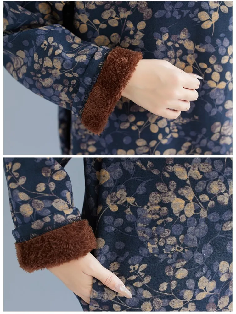 Oversized herfst winter pluche hooded sweatshirt dames bloem bloemenprint mode dames sweatshirts losse vrouw sweatshirt