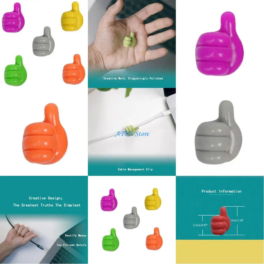 

U13C Cable Clip USB Cable Hold Your Sunglass Towls Keys Toothbrush Office Bathroom Livingroom Car