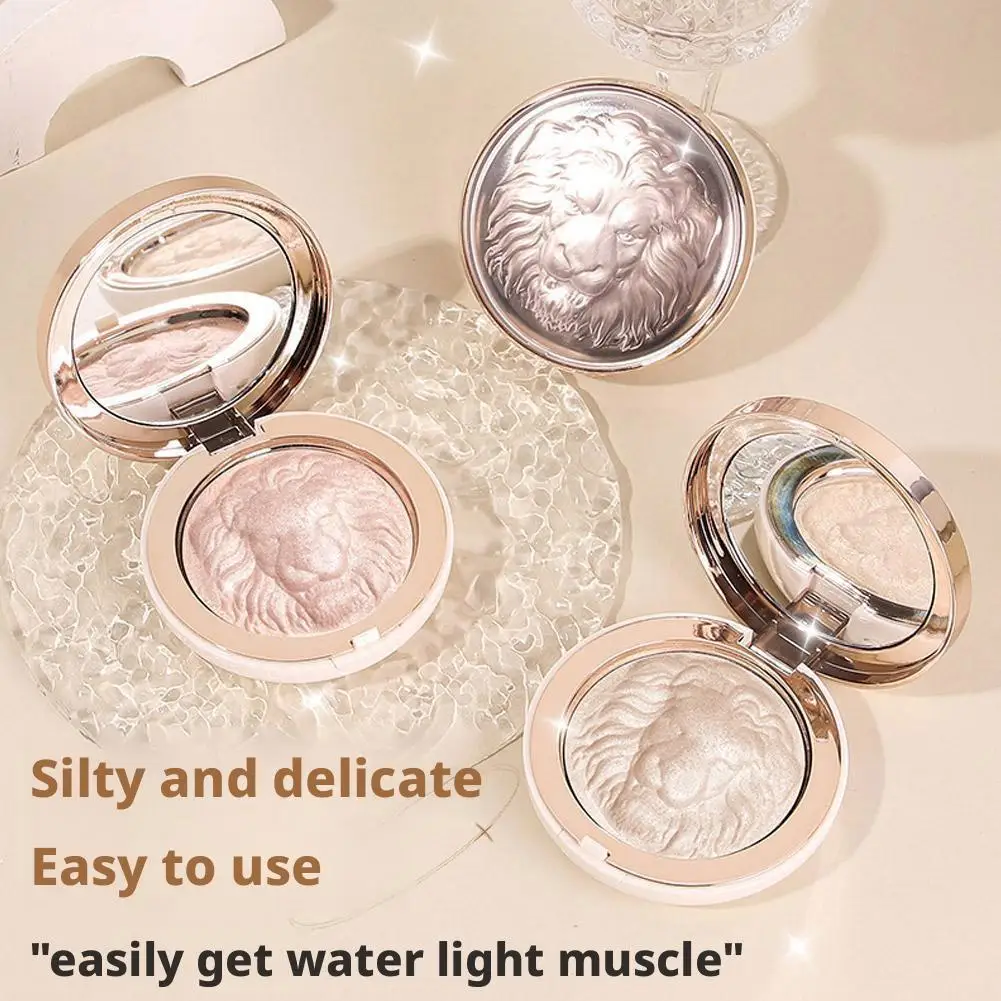 Palette de poudre surligneur diamant Lion brillant palette de contour haute brillance Ultra concentré éclairer maquillage poudre pressée ﻿