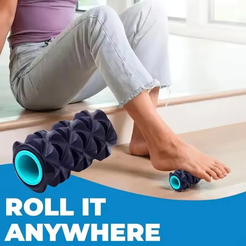 

Мини-тренажер на колесиках, мини-массажер для ног для йоги, фитнеса, домашнего фитнеса, расслабления ног, массажный ролик для ног/рук, расслабление мышц