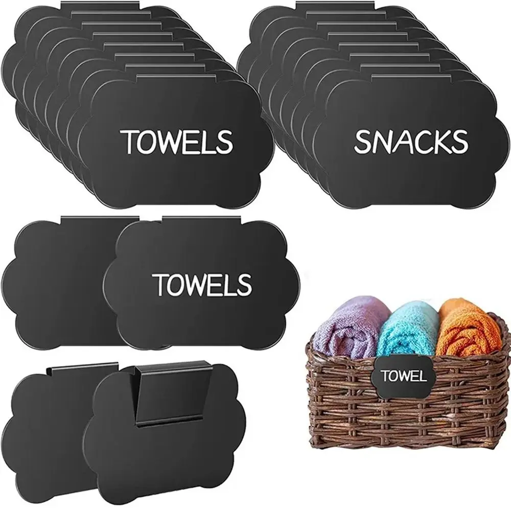 10PCS Neue Kunststoff Preis Boards Schwarz Mini Tisch Tafel Multifunktionale Beschilderung Nachricht Label Mall