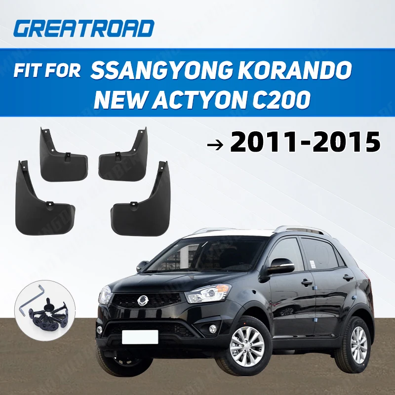 For SsangYong Korando New Actyon C200 2011 2012 2013 20142015 Mud Flaps Splash Guards Fender Mudguards Mudflaps Car Accessories