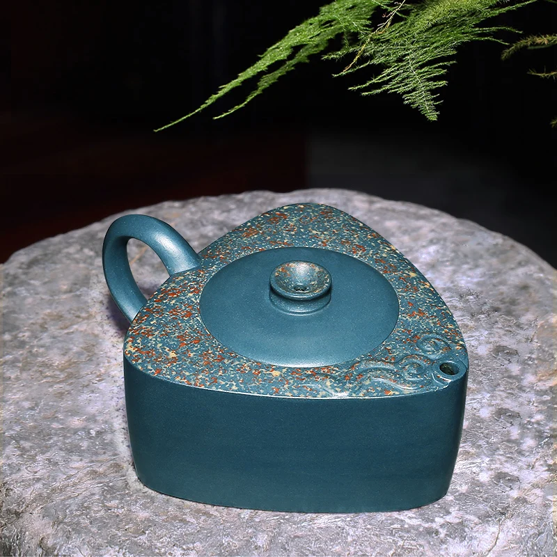 |tea fragrance yixing famous pure manual ore teapot tea green triangle xiangyun kung fu tea set of the republic of China