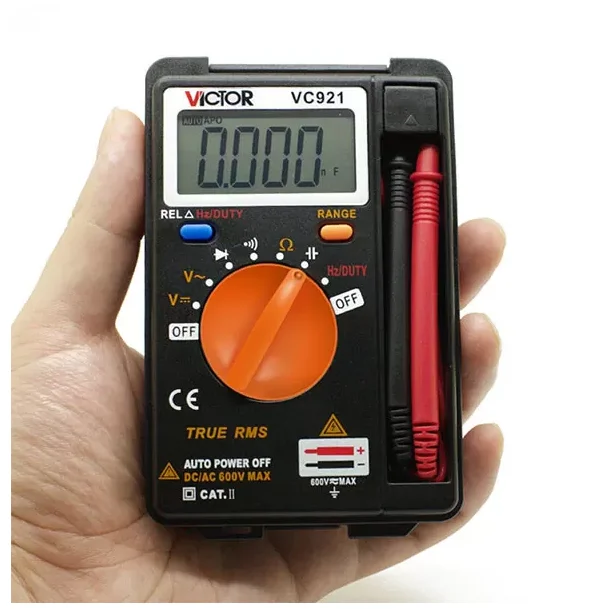 

VICTOR VC921 DMM Integrated Personal Handheld Pocket Mini Digital Multimeter 4000 Counsts