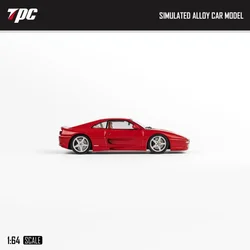 赤いダイキャストモデルカー、tpc 1:64 f355、事前注文