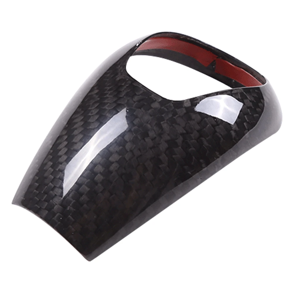 Car Carbon Fiber Gear Head Knob Shift Cover Trim Gear Shift Knob Shifter Lever Cover for-BMW M2 M3 M4 M5 X5M