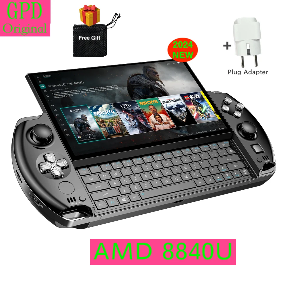 Newly and Original! GPD WIN 4 WIN4 2024 NEW AMD 8840U 6 Inch Handheld Touch Screen Mini PC Laptop Game Player Console gaming pc