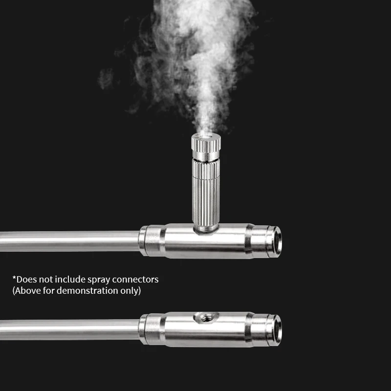 Low Pressure Fog Mist Nozzle with Filter Copper 0.1-0.5mm Slip Lock Quick-connect Nozzles Agriculture Cooling Sprayer