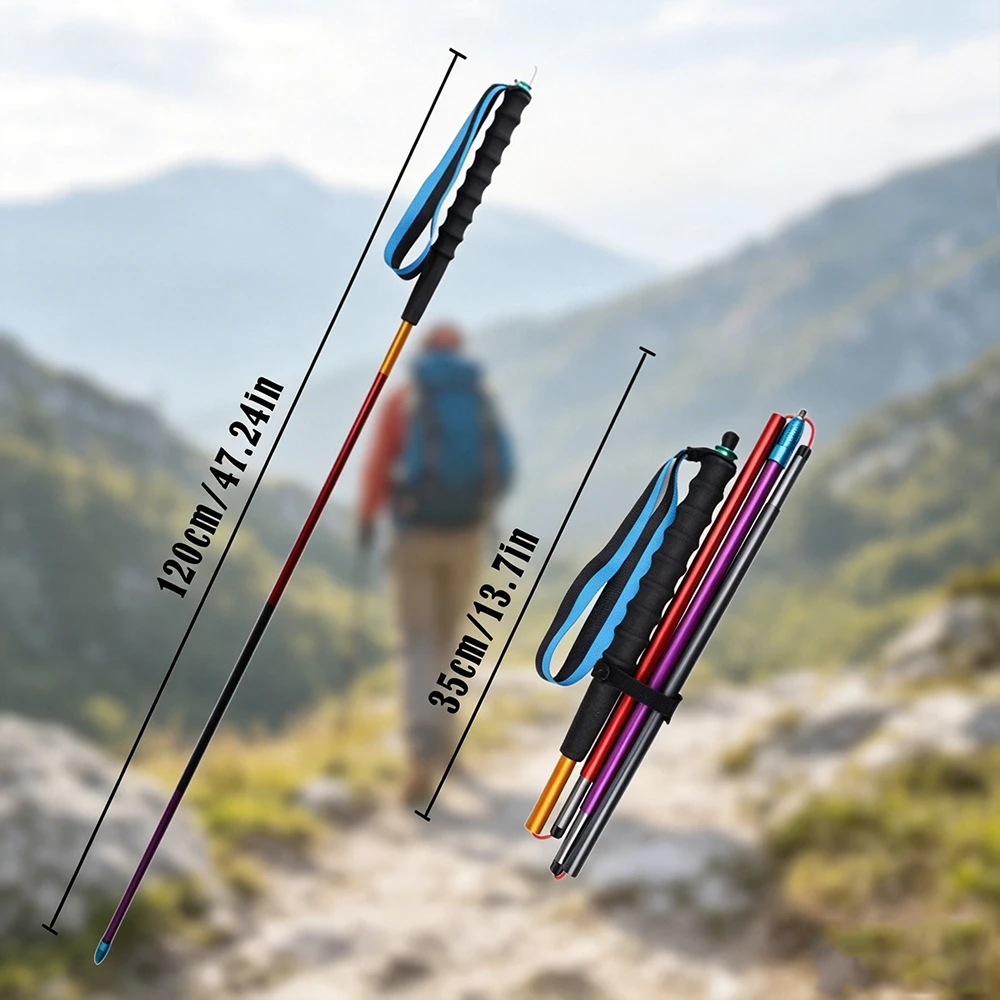 Bâton de randonnée pliable ult - Quick Lock Trekking Poles Aluminum 7075 avis et prix