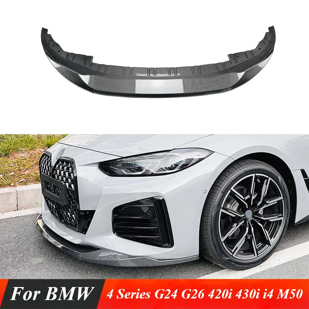 

Front Bumper Splitter Lip Diffuser For BMW 4 Series G24 G26 420i 430i i4 M50 M Sport Gran Coupe 4Doors