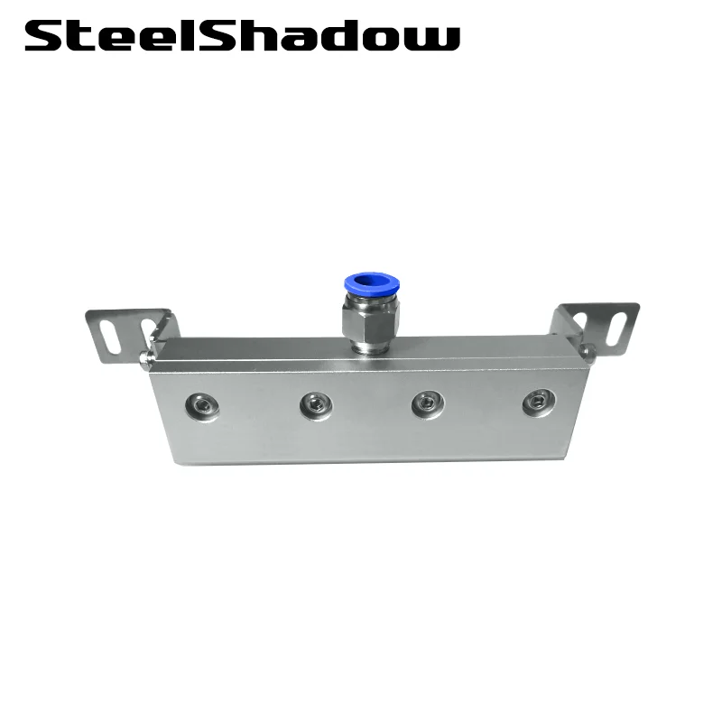 

75-200mm industrial compressor driven air knife Round pole rotatable base adjustable angle 304 stainless steel air knife bracket