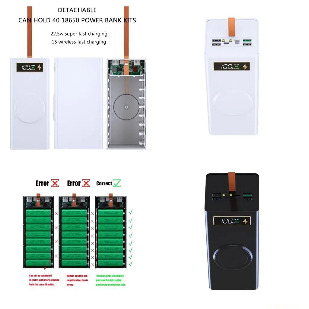 

E56B DIY Power Case Box для батарей 18650 с цифровым дисплеем мощности в реальном времени