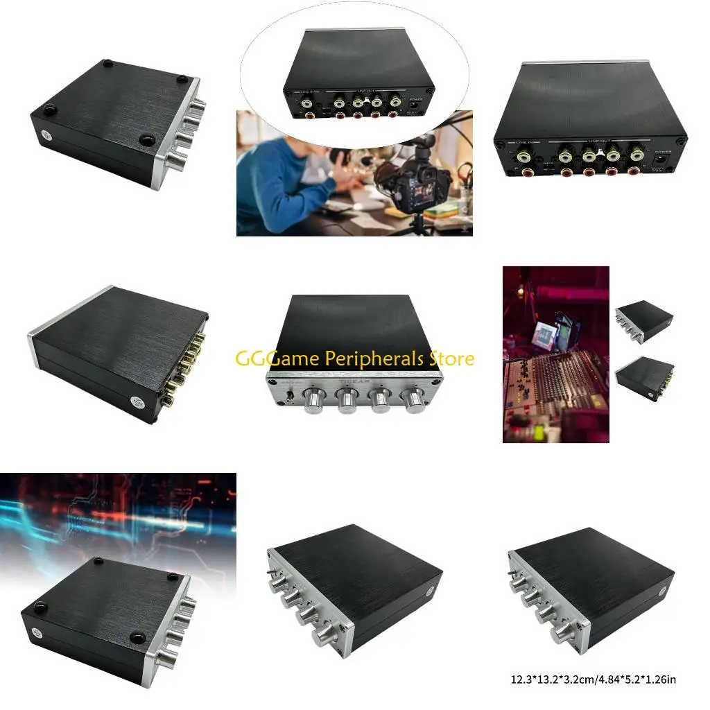 

U55B BT5.0 Amplifier 500Wx2+100W 3 Channels Integrated Digital Amp for Home Speakers