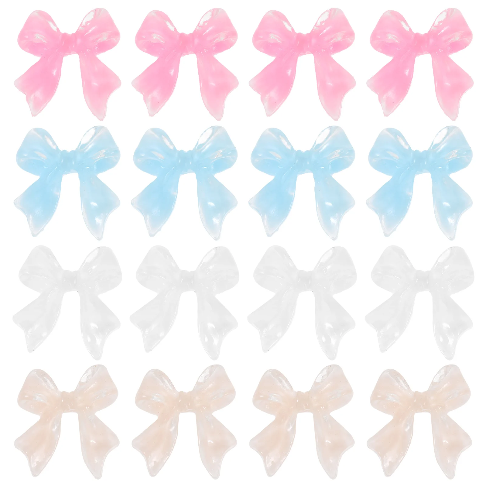 

200pcs Bow Charms Christmas Cute Decorations For Art Small Charms Women Manicure Supplies Gems Diy Nail Art Supplies Bow Shape