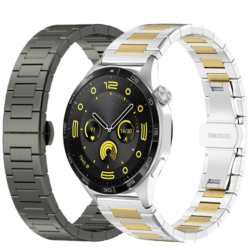 

22mm Metal Strap For Huawei Watch 4/4Pro GT4 46mm Ultimate Series Honor GS pro Stainless Steel Bracelet For Amazfit GTR band