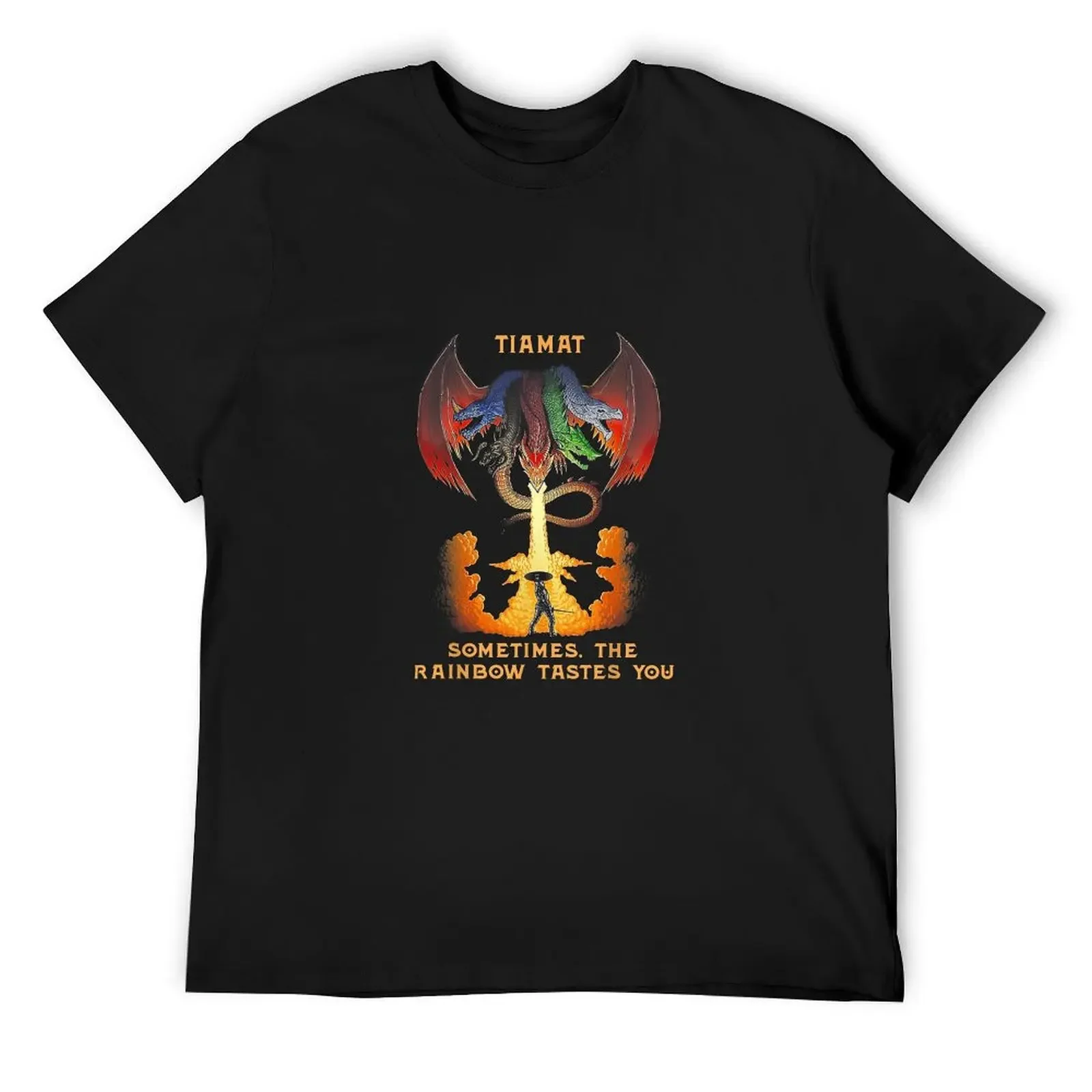 

Dragon Tiamat Sometimes The Rainbow Tastes You T-Shirt T-shirts man summer clothes clothes Men's t-shirts