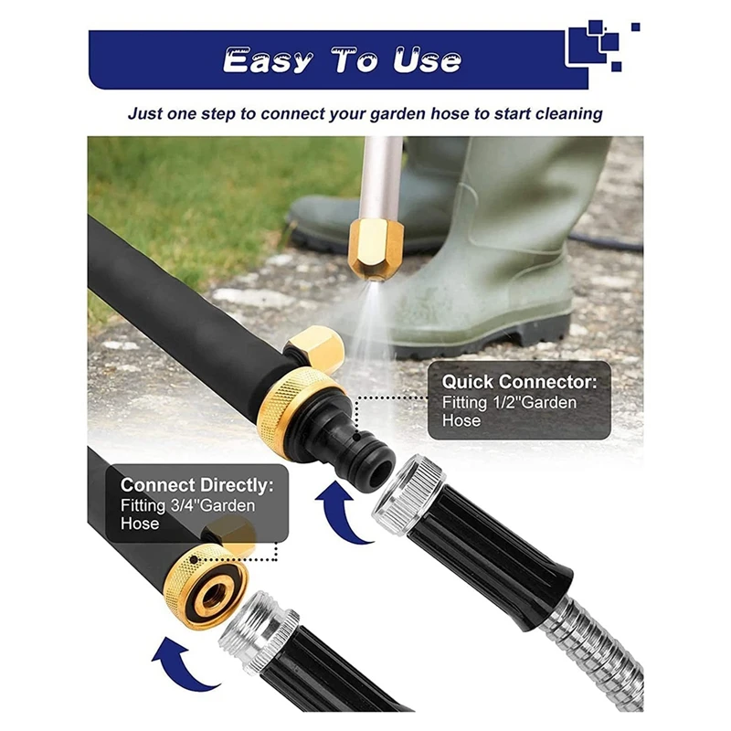 Car Water Nozzles, High-Pressure Car Washing Tools, Household Garden Cleaning Tools, High-Pressure Washing And Washing Durable