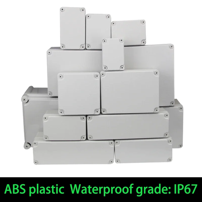 Waterproof Plastic Enclosure Box Electronic ip67 Project Instrument Case Electrical Project Box ABS Outdoor Junction Box Housin