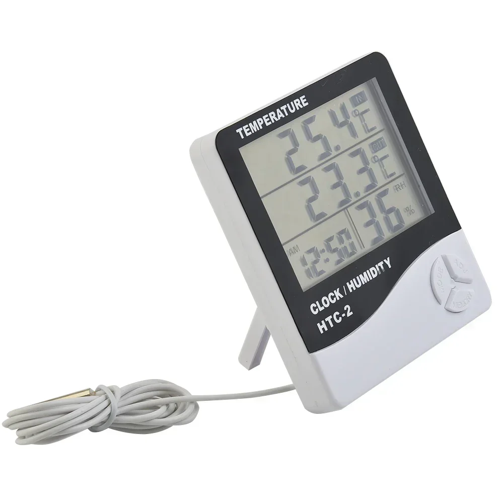 Brand New Humidity Time Thermo-Hygrometer Thermo High Quality ZI50℃ To +70℃ 10.3 * 9.3 * 2.15CM 120g Brand New