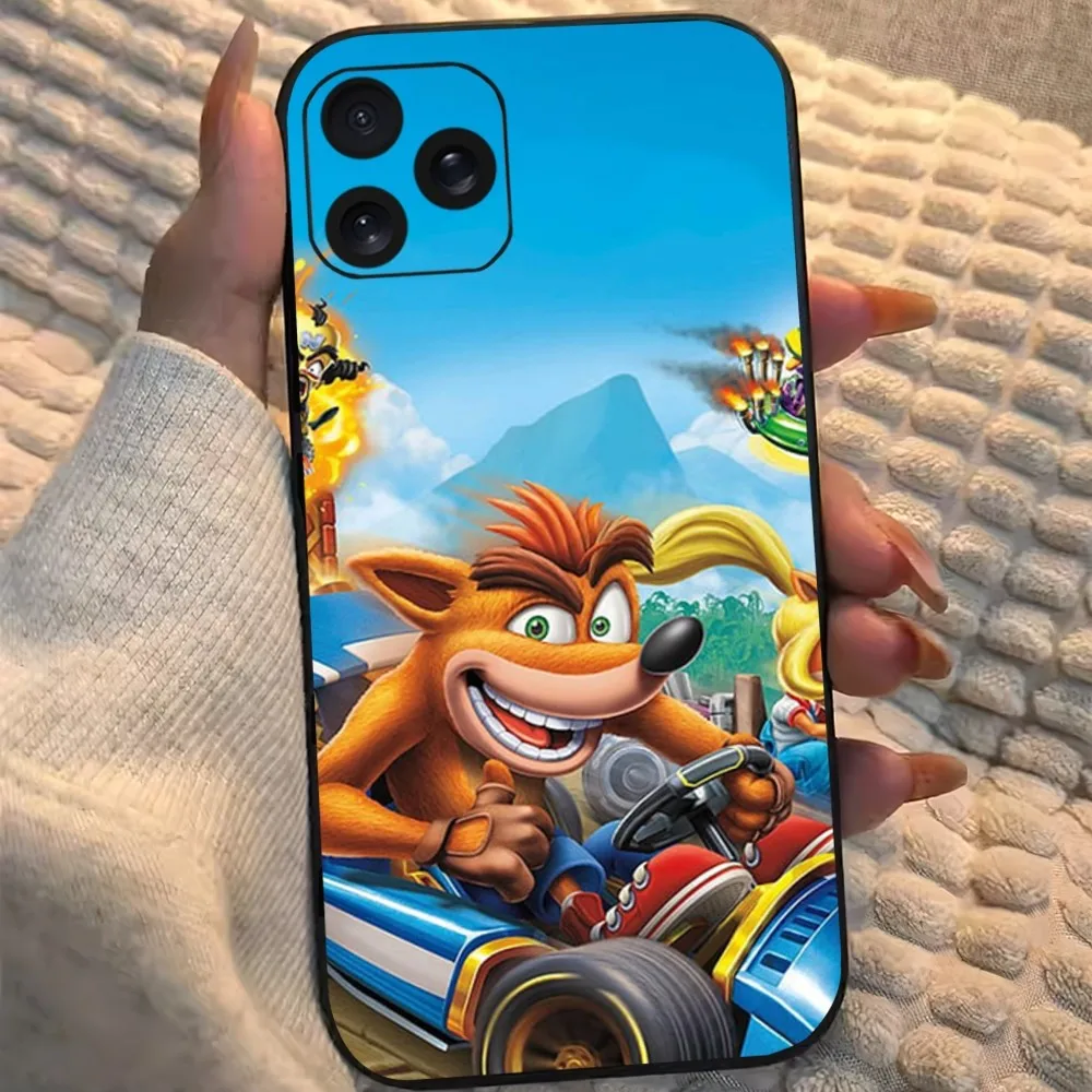 Game C-Crash Bandicoot Phone Case For iPhone 8 11 12 13 14 15 Mini X XR XS PRO MAX Plus Shell