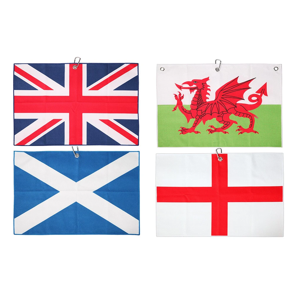 UK Union Jack Series Design Waffle Ployester Golf Towel