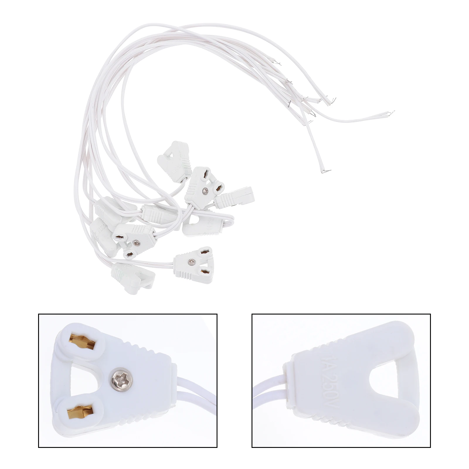 

10pcs Light Tube Connection Wire 0.3m Connecting Cable for LED Fluorescent Lamps Household Extension Cord