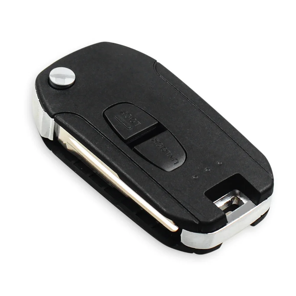 KEYYOU 2 Buttons Car Folding Flip Remote Key Shell Case For Mitsubishi Outlander Pajero Lancer Evolution Grandis