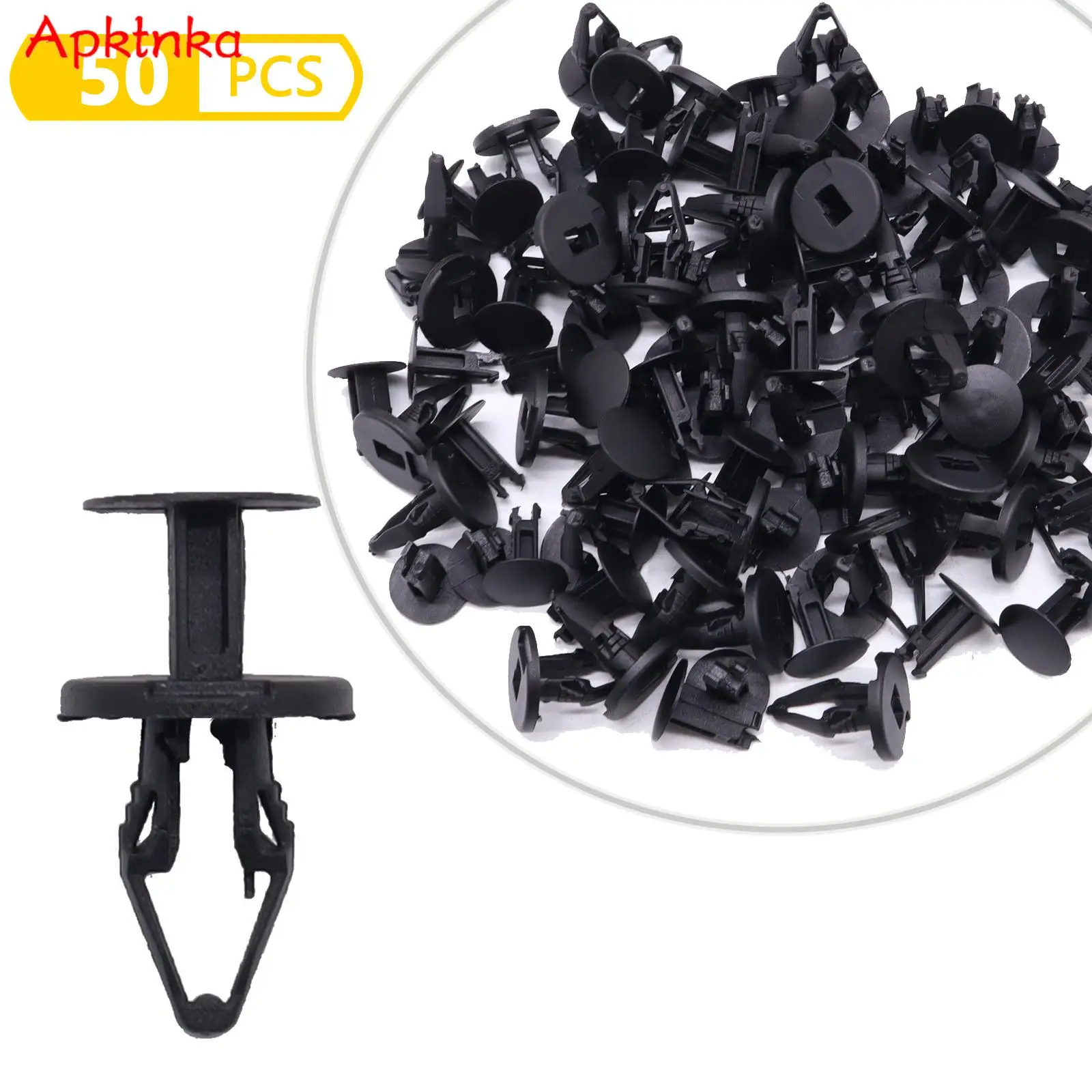 50Pcs Bumper Mandrel Mudguard Trim Panel Fastener Clips For Ford Focus Kuga Ecosport Fiesta Escape Explorer Mondeo Galaxy Fusion