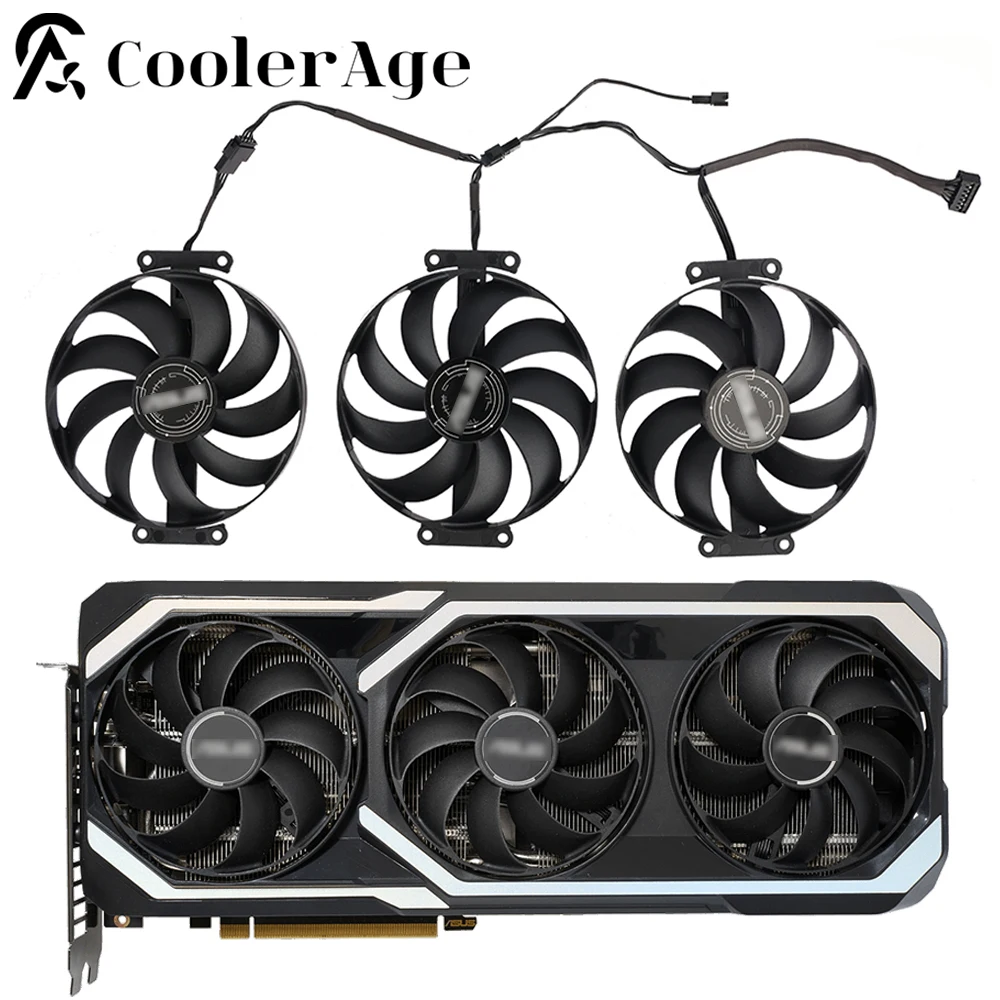 Video Card Fan For ASUS GAMING GeForce RTX 3060 Ti 3070 V2 8GB GDDR6 90MM CF1010U12S RTX3060Ti RTX3070 Graphics Card Cooling Fan