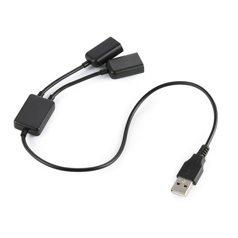 HUB USB 2,0 1/2, extensor de ratón, teclado, disco duro, divisor de ordenador portátil, fuente de alimentación de 0,3 M, transmisión de datos