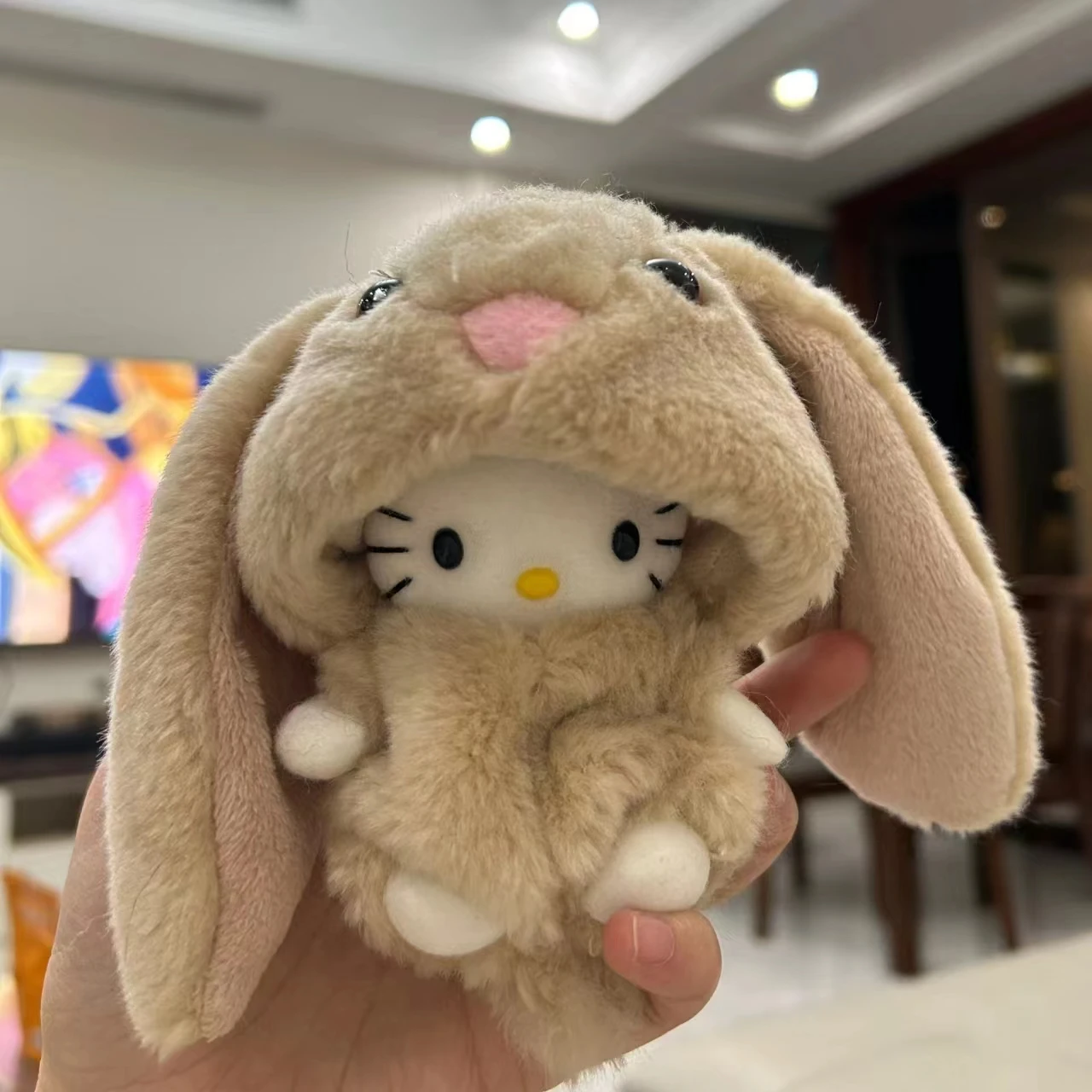 

Сумка Hello Kitty с подвеской, школьная сумка, маленькая подвесная ювелирная кукла, плюшевая кукла Kitty Cat, Kawaii, подарок в форме сердца для девочек