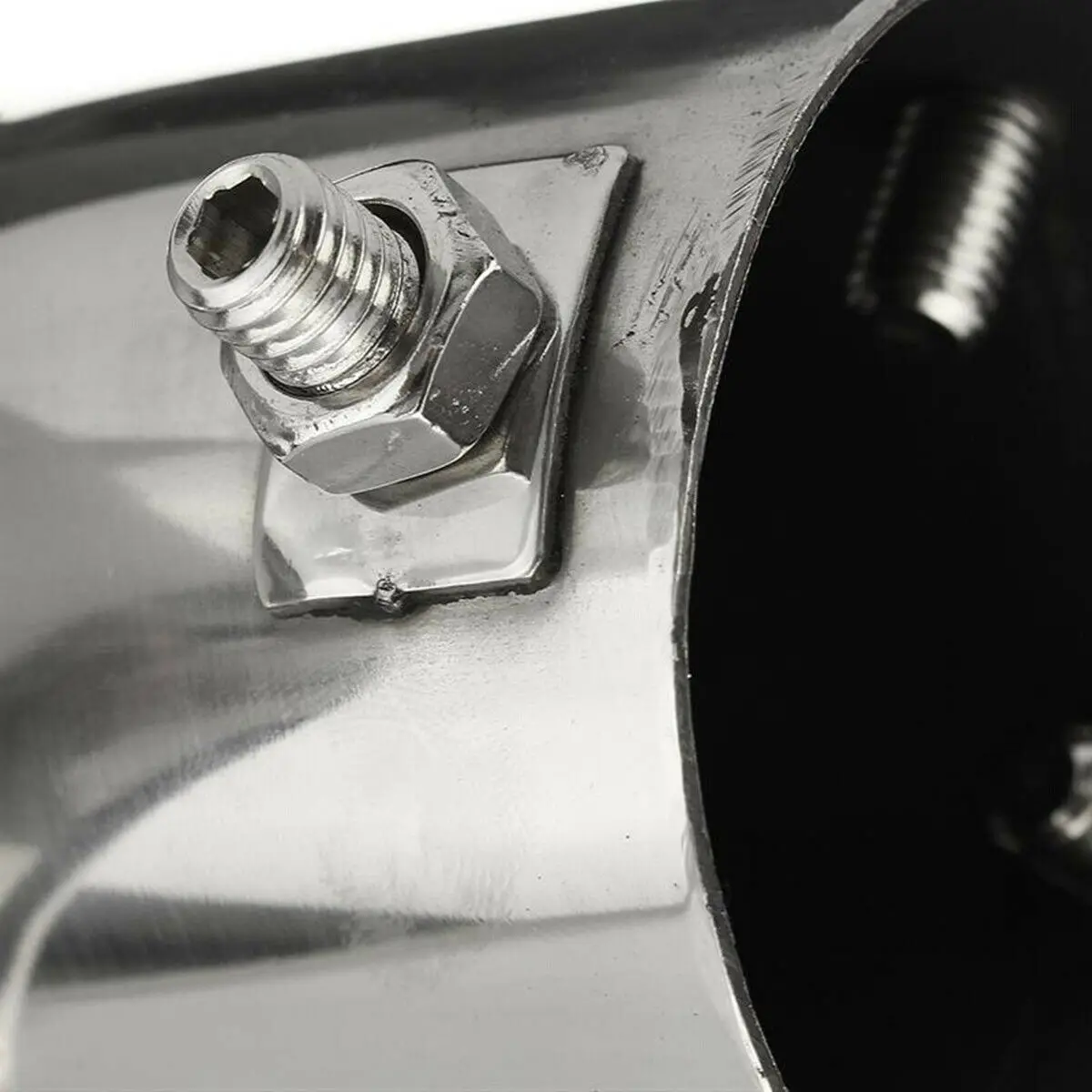 A57E-الفولاذ المقاوم للصدأ سيارة أنبوب مزدوج الخمارات أنبوب العادم الديكور منفذ الذيل الحلق لميتسوبيشي أوتلاندر 2WD 2013-2018