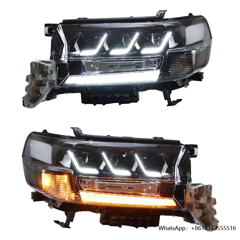 

High Quality Front Light 2016-2021 LC200 Head Light Upgrade Headlamp Land Cruiser LC 200 Accessories Led Headlight for Toyota