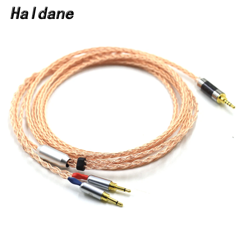 

Haldane HIFI (2x2.5mm) 7N Single Crystal Pure Copper Headphone Upgrade Cable Cord For HIFIMAN HE1000 HE400S HE560 Oppo PM-1 PM-2