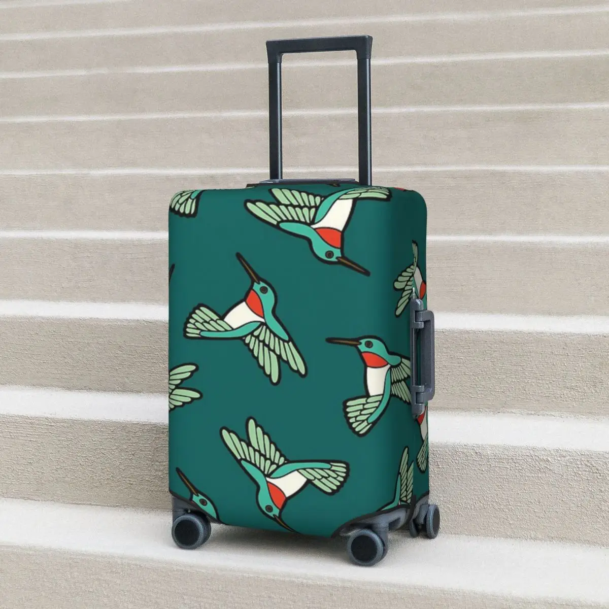 

Hummingbird Pattern Suitcase Cover Protection Elastic Travel Luggage Protector Covers for 18-32 Inch