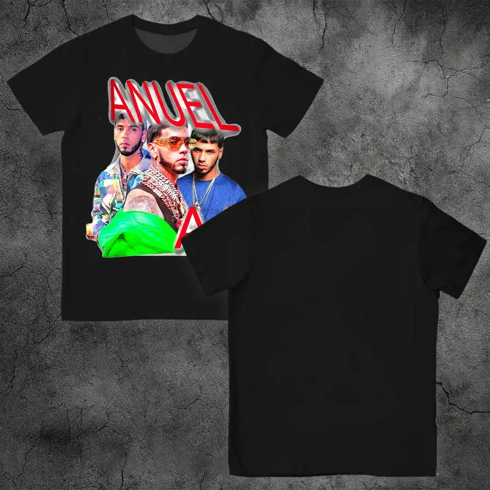 Rapper Anuel AA Rompe Corazones 2025 Tour T-shirt Unisex Fan 3D Printed Short-Sleeve Crew Neck Tees Harajuku Hip Hop Streetwear
