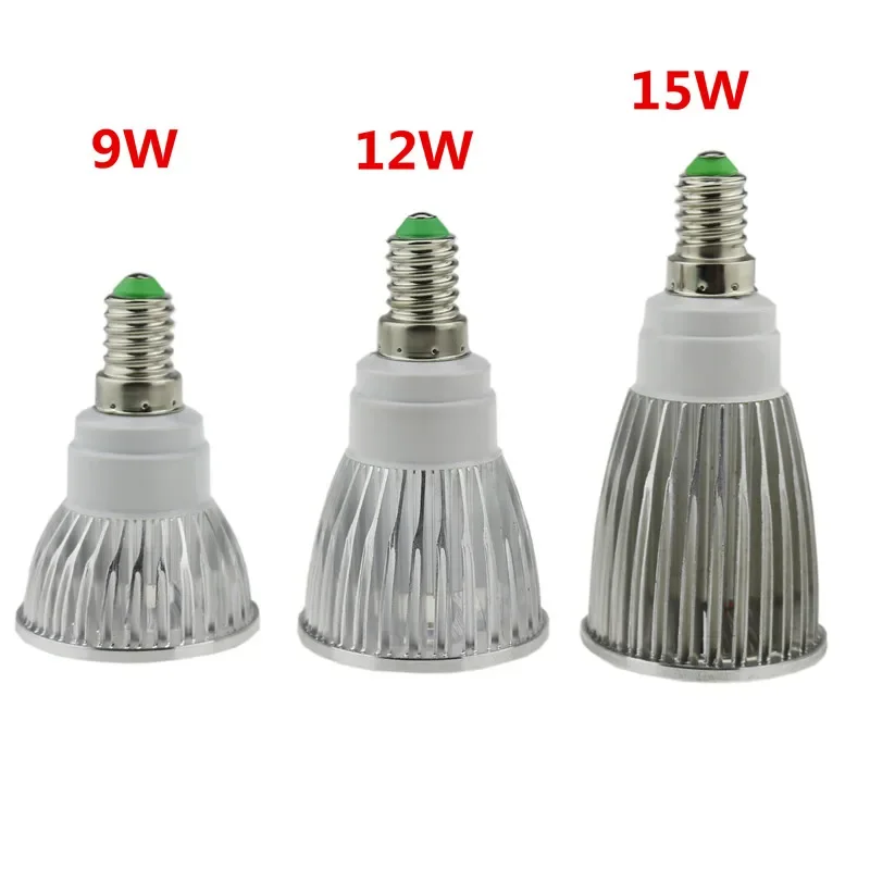 Foco LED COB de alto Lumen, lámpara de iluminación de 9W, 12W, 15W, regulable, CA de 110V, 220V, blanco cálido/frío, 1 unidad