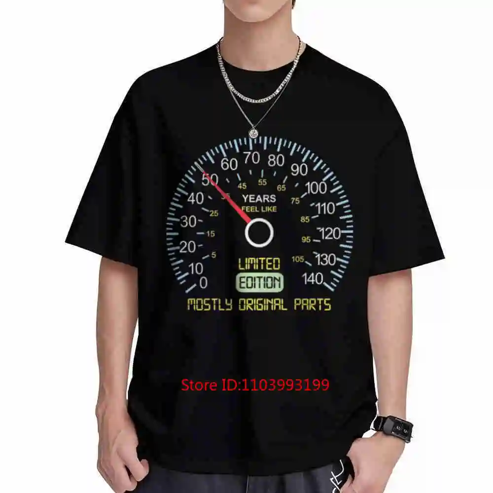 50th Birthday Speedometer Short Sleeve Tee 100% Cotton T-Shirt