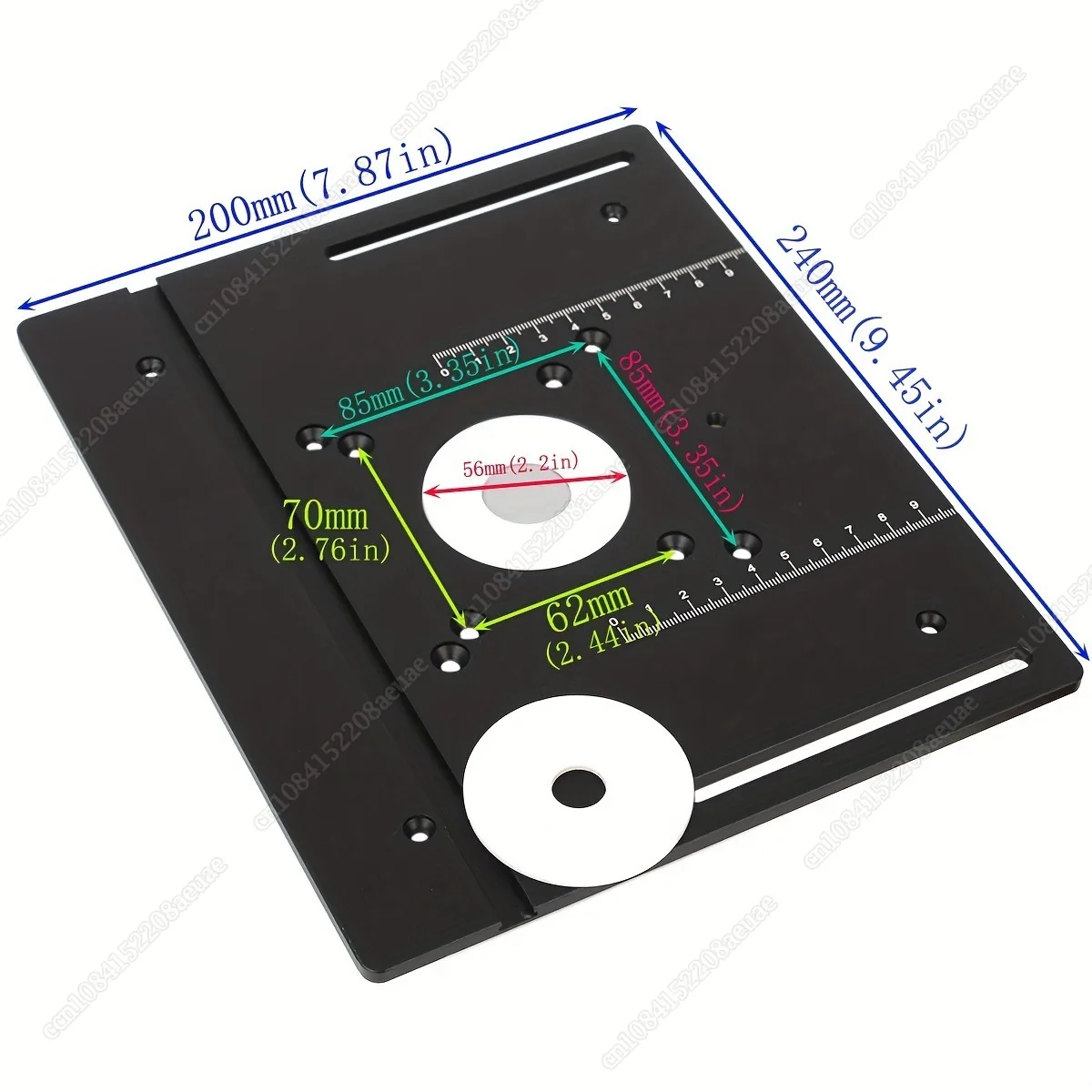 Nuovo Router Table Insert Plate banchi per la lavorazione del legno sega da tavolo fresatura Flip Plate con mitra Gauge per Trimmer macchina per