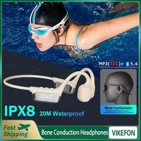 Bone Conduction Headphones Bluetooth 5.4 Wireless Earphone IPX8 Waterproof for Swimming Sports Support MP3 Player With 32G RAM